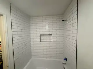 Bathtub Surround tile project by SHAX Family Tile